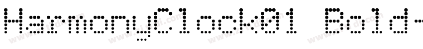 HarmonyClock01 Bold字体转换